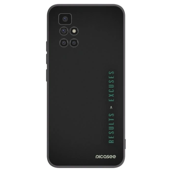 Picasee crna silikonska maskica za Xiaomi Redmi 10 - Results x Excuses