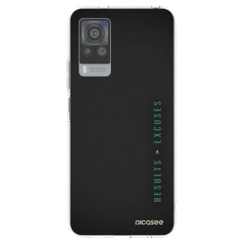 Picasee silikonska prozirna maskica za Vivo X60 Pro 5G - Results x Excuses