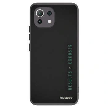 Picasee crna silikonska maskica za Xiaomi 11 Lite 5G NE - Results x Excuses