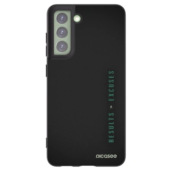 Picasee crna silikonska maskica za Samsung Galaxy S21 FE 5G - Results x Excuses