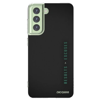 Picasee silikonska prozirna maskica za Samsung Galaxy S21 FE 5G - Results x Excuses