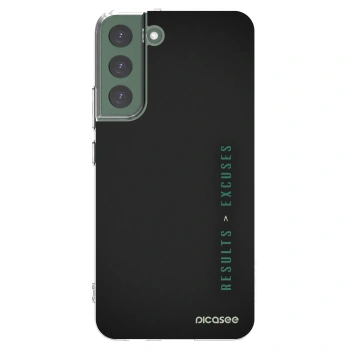 Picasee silikonska prozirna maskica za Samsung Galaxy S22+ 5G - Results x Excuses