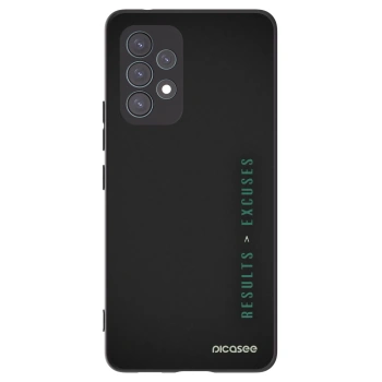 Picasee crna silikonska maskica za Samsung Galaxy A53 5G A536 - Results x Excuses