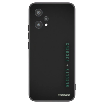 Picasee crna silikonska maskica za Realme 9 Pro 5G - Results x Excuses