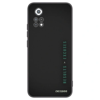 Picasee crna silikonska maskica za Xiaomi Poco X4 Pro 5G - Results x Excuses