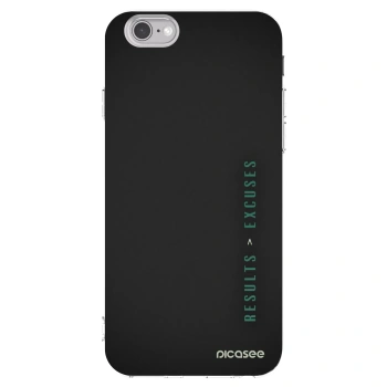 Picasee silikonska prozirna maskica za Apple iPhone 6/6S - Results x Excuses
