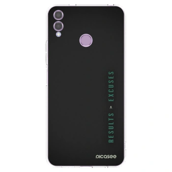 Picasee silikonska prozirna maskica za Honor 8X - Results x Excuses