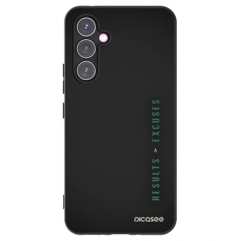 Picasee crna silikonska maskica za Samsung Galaxy A54 5G A546B - Results x Excuses