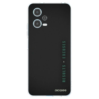 Picasee silikonska prozirna maskica za Xiaomi Redmi Note 12 5G - Results x Excuses