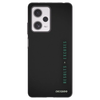 Picasee crna silikonska maskica za Xiaomi Redmi Note 12 Pro+ 5G - Results x Excuses