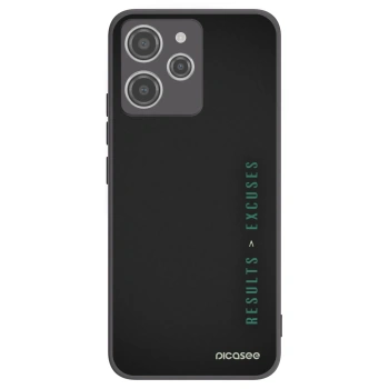 Picasee crna silikonska maskica za Xiaomi Redmi 12 4G - Results x Excuses