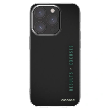 Picasee silikonska prozirna maskica za Apple iPhone 15 Pro - Results x Excuses