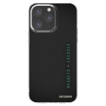 Picasee silikonska prozirna maskica za Apple iPhone 15 Pro Max - Results x Excuses