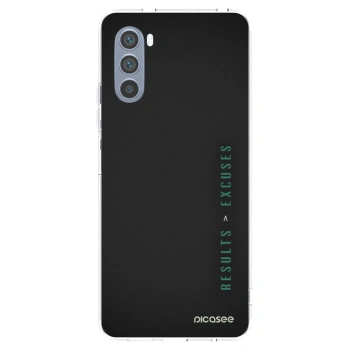 Picasee silikonska prozirna maskica za Motorola Moto G62 - Results x Excuses