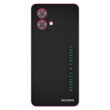 Picasee silikonska prozirna maskica za Motorola Moto G84 5G - Results x Excuses