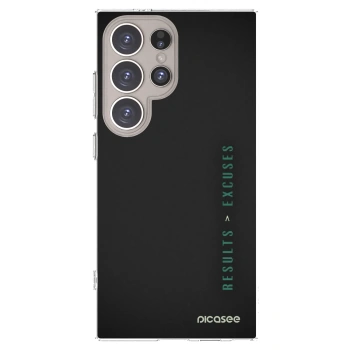 Picasee silikonska prozirna maskica za Samsung Galaxy S24 Ultra S928B 5G - Results x Excuses