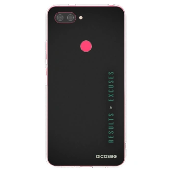 Picasee silikonska prozirna maskica za Xiaomi Mi 8 Lite - Results x Excuses