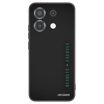 Picasee crna silikonska maskica za Xiaomi Poco X6 - Results x Excuses