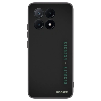 Picasee crna silikonska maskica za Xiaomi Poco X6 Pro - Results x Excuses