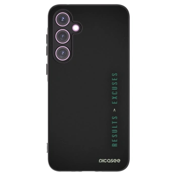 Picasee crna silikonska maskica za Samsung Galaxy A35 5G A356B - Results x Excuses