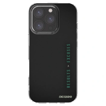 Picasee silikonska prozirna maskica za Apple iPhone 16 Pro - Results x Excuses