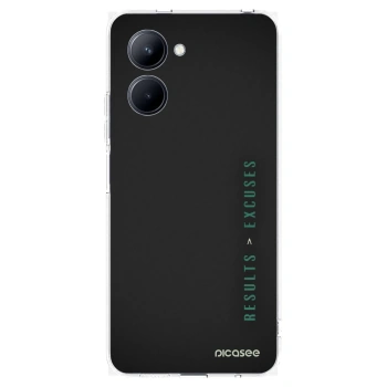 Picasee silikonska prozirna maskica za Realme C33 (2023) - Results x Excuses