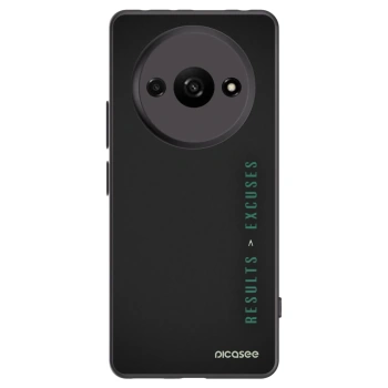 Picasee crna silikonska maskica za Xiaomi Redmi A3 - Results x Excuses