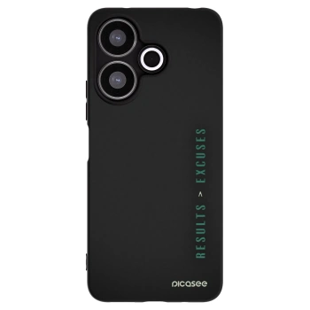 Picasee crna silikonska maskica za Xiaomi Redmi 13 4G - Results x Excuses