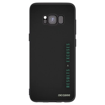 Picasee crna silikonska maskica za Samsung Galaxy S8 G950F - Results x Excuses