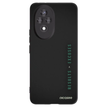 Picasee crna silikonska maskica za Honor 200 Pro 5G - Results x Excuses