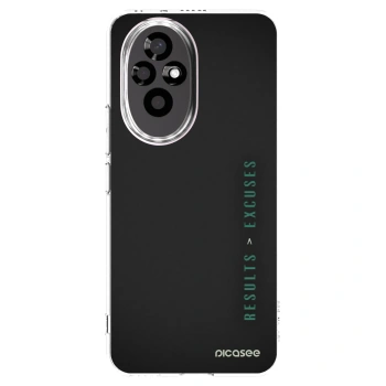 Picasee silikonska prozirna maskica za Honor 200 Pro 5G - Results x Excuses