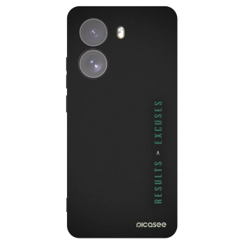 Picasee crna silikonska maskica za Xiaomi Poco X7 - Results x Excuses