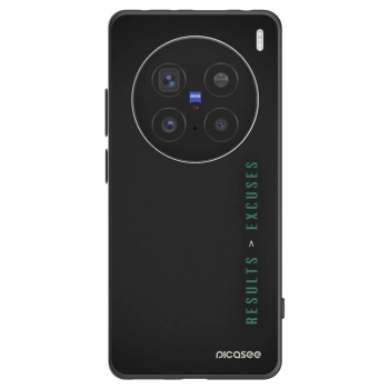 Picasee crna silikonska maskica za Vivo X200 Pro - Results x Excuses