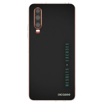 Picasee silikonska prozirna maskica za Huawei P30 - Results x Excuses