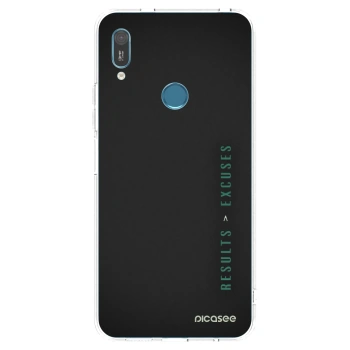 Picasee silikonska prozirna maskica za Huawei Y6 2019 - Results x Excuses