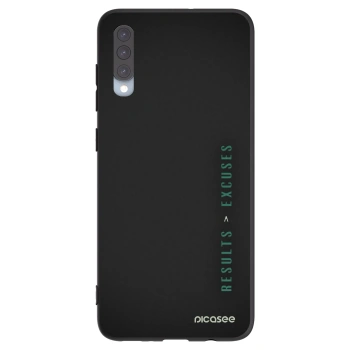 Picasee crna silikonska maskica za Samsung Galaxy A70 A705F - Results x Excuses