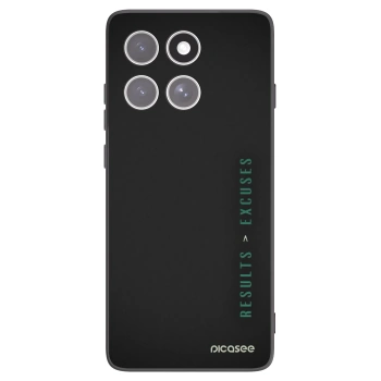 Picasee crna silikonska maskica za Motorola Edge 60 Pro - Results x Excuses