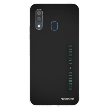 Picasee silikonska prozirna maskica za Samsung Galaxy A40 A405F - Results x Excuses