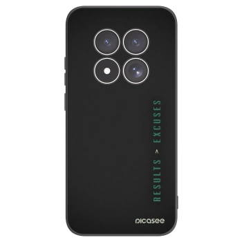 Picasee crna silikonska maskica za Xiaomi Redmi Note 15 Pro 4G - Results x Excuses
