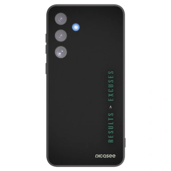 Picasee crna silikonska maskica za Samsung Galaxy S25 FE 5G - Results x Excuses