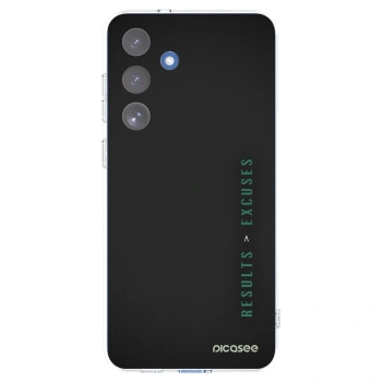 Picasee silikonska prozirna maskica za Samsung Galaxy S25 FE 5G - Results x Excuses
