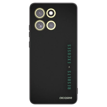 Picasee crna silikonska maskica za Motorola Moto G86 Power 5G - Results x Excuses