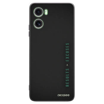 Picasee crna silikonska maskica za Motorola Moto G06 - Results x Excuses