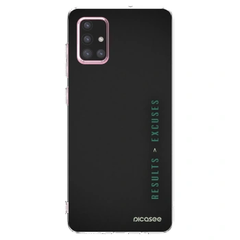 Picasee silikonska prozirna maskica za Samsung Galaxy A71 A715F - Results x Excuses