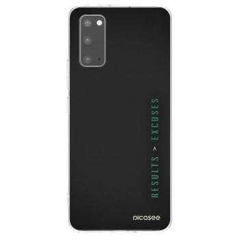 Picasee silikonska prozirna maskica za Samsung Galaxy S20 G980F - Results x Excuses