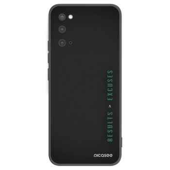 Picasee crna silikonska maskica za Samsung Galaxy S20 G980F - Results x Excuses