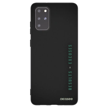 Picasee crna silikonska maskica za Samsung Galaxy S20+ G985F - Results x Excuses