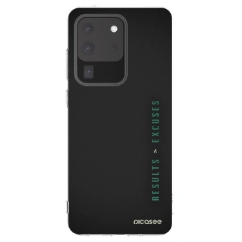 Picasee silikonska prozirna maskica za Samsung Galaxy S20 Ultra 5G G988F - Results x Excuses