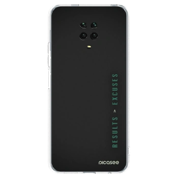 Picasee silikonska prozirna maskica za Xiaomi Redmi Note 9 Pro - Results x Excuses