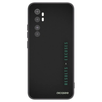 Picasee crna silikonska maskica za Xiaomi Mi Note 10 Lite - Results x Excuses